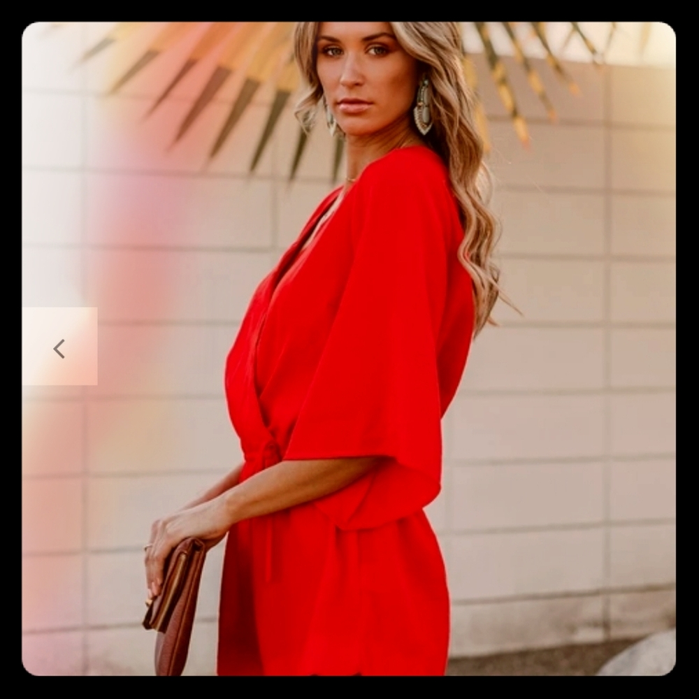 TOMATO RED ROMPER M/L New